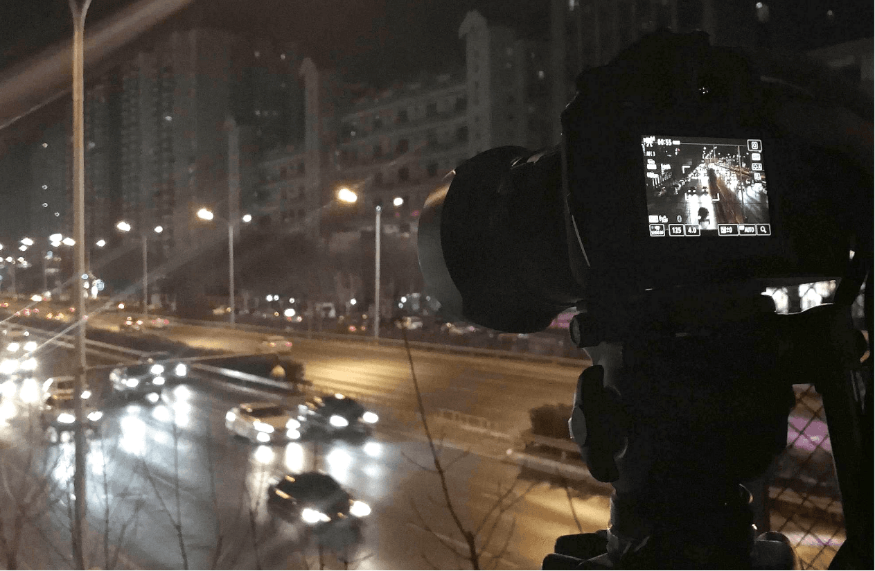 Night filming for Delivering Food in Beijing