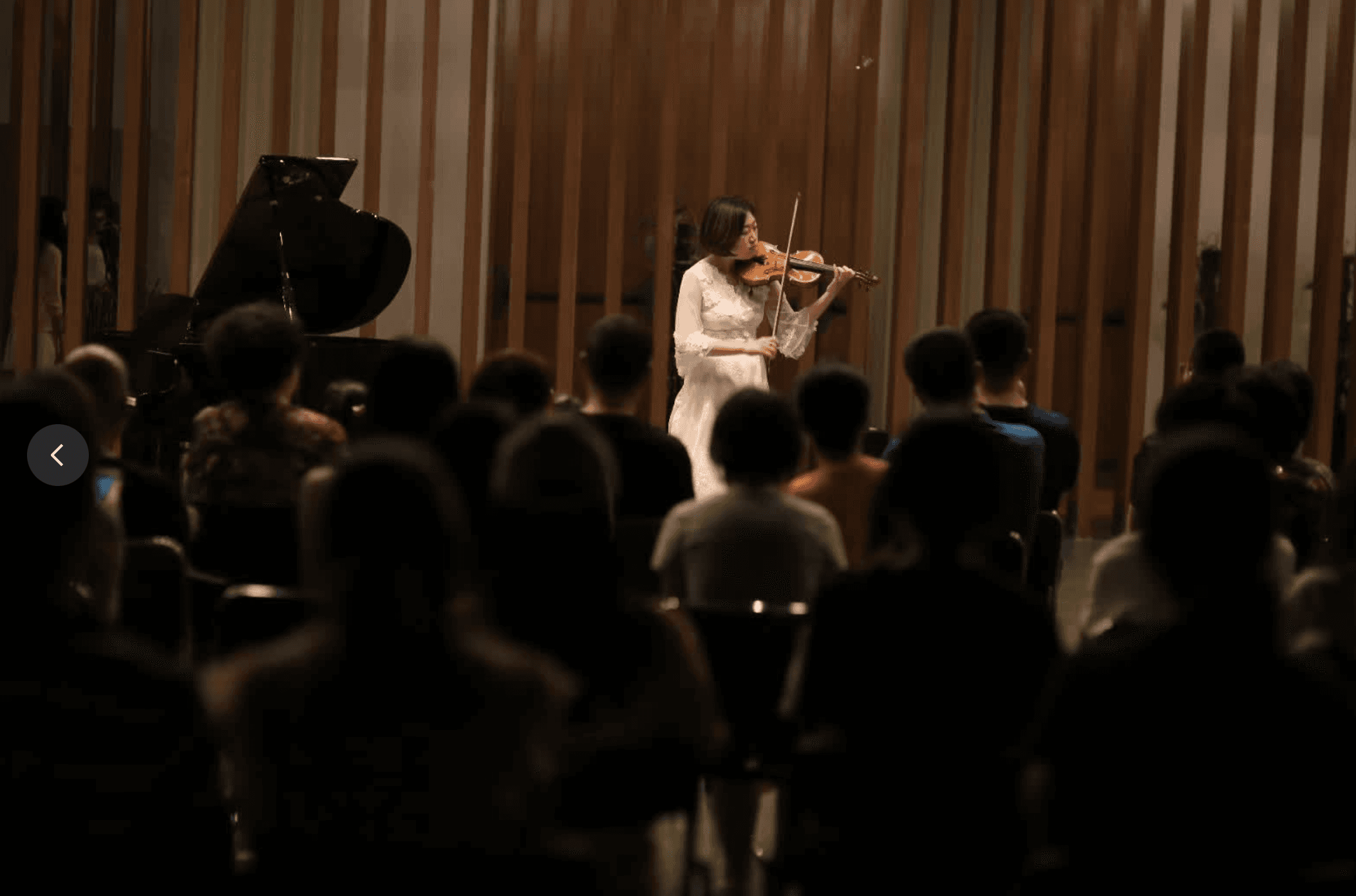 Violin performance at the Summer Breeze concert